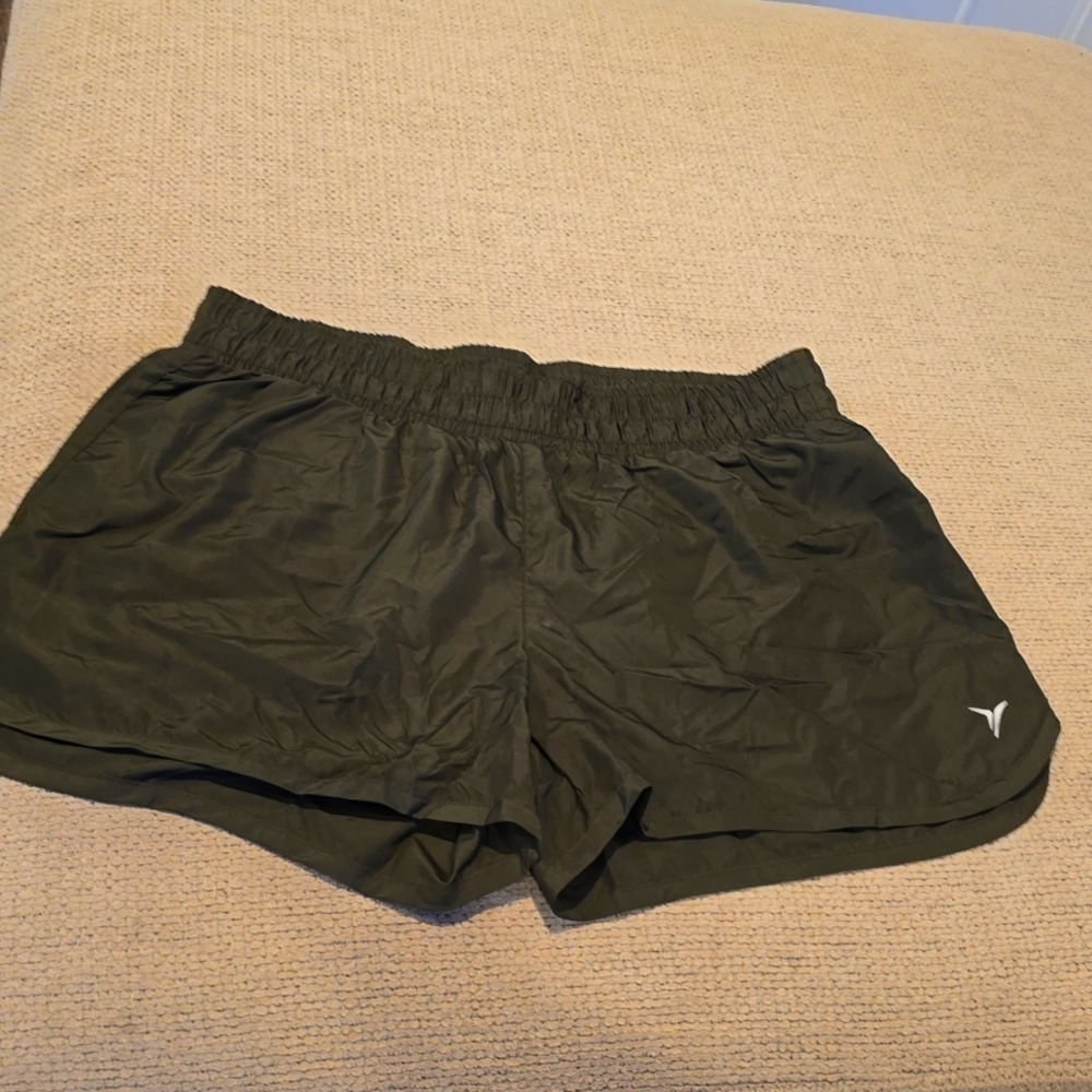 Dark Olive Green Old Navy Active Shorts